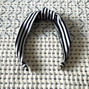 Cute black and white striped headband
